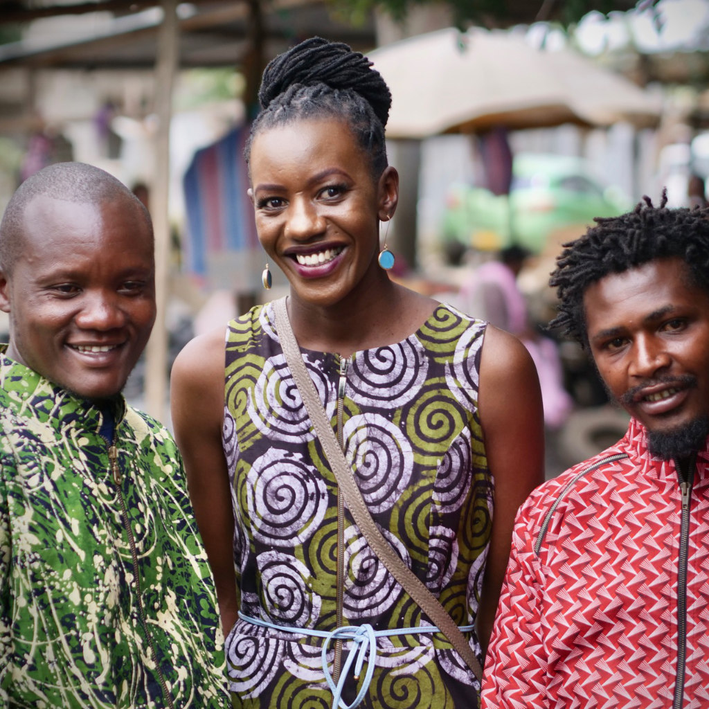 green dress with kassim square